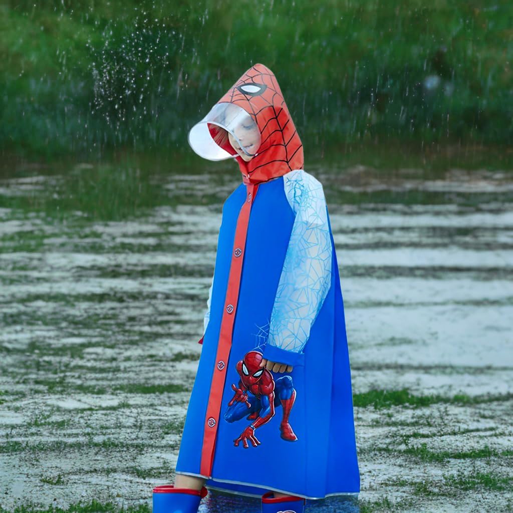 PALAY Raincoat for Kids Boys Girls with Pockets, EVA Hooded Raincoat with School Bag Rain Cover, Unicorn Printed Kids Rain Coat (L, 105-115cm) PALAY Raincoat for Kids Boys Girls with Pockets, EVA Hooded Raincoat with School Bag Rain Cover, Unicorn Printed Kids Rain Coat (L, 105-115cm)